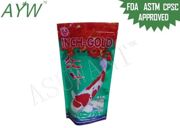 Mylar Foil Pouches For Pet Protein Powder , Plastic Food Packaging Bags For Dog