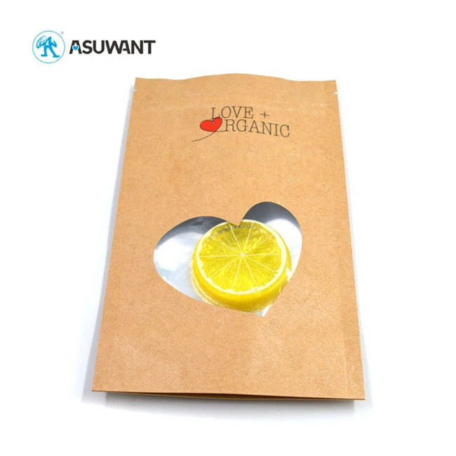 Printed Kraft Paper Bag With Oval Window