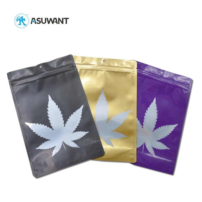 Stand Up Biodegradable Laminated Foil Plastic Vanilla Flower Seed Powder Zipper Food Bag With Small Window