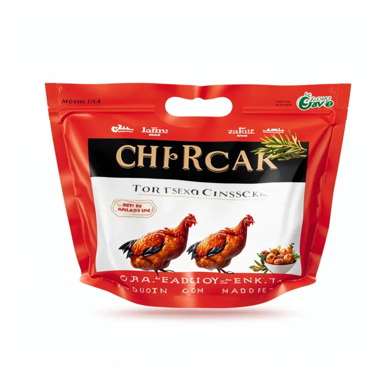 Fried Chicken Plastic Stand Up Ziplock Bags factory